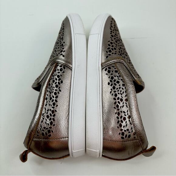 CASLON Eden 2 Perforated Platform Metallic Leather Sneaker Women’s Size 8.5 - Picture 8 of 12